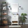 Elegant Decor VF16424WH 24 inch single bathroom vanity in white Elegant Decor VF16424WH 24 inch single bathroom vanity in white