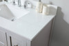 Elegant Decor VF16432GR-BS 32 inch single bathroom vanity in grey with backsplash