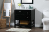 Elegant Decor VF16432BK 32 inch single bathroom vanity in black Elegant Decor VF16432BK 32 inch single bathroom vanity in black