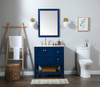 Elegant Decor VF16432BL 32 inch single bathroom vanity in blue Elegant Decor VF16432BL 32 inch single bathroom vanity in blue