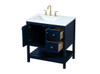 Elegant Decor VF16432BL 32 inch single bathroom vanity in blue Elegant Decor VF16432BL 32 inch single bathroom vanity in blue