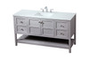 Elegant Decor VF16460GR 60 inch single bathroom vanity in grey