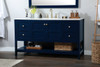 Elegant Decor VF16460BL 60 inch single bathroom vanity in blue