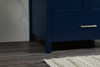 Elegant Decor VF18830BL-BS 30 inch single bathroom vanity in blue with backsplash