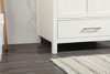Elegant Decor VF18830WH-BS 30 inch single bathroom vanity in white with backsplash