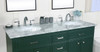 Elegant Decor VF15060DGN 60 inch single bathroom vanity in green