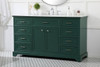 Elegant Decor VF15060GN 60 inch single bathroom vanity in green