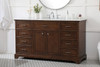 Elegant Decor VF15060TK 60 inch single bathroom vanity in teak