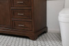 Elegant Decor VF15060TK 60 inch single bathroom vanity in teak