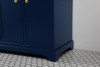 Elegant Decor VF15072DBL 72 inch double bathroom vanity in blue