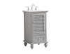 Elegant Decor VF30519GR 19 inch single bathroom vanity in grey Elegant Decor VF30519GR 19 inch single bathroom vanity in grey