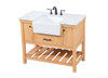 Elegant Decor VF60142NW 42 inch single bathroom vanity in natural wood Elegant Decor VF60142NW 42 inch single bathroom vanity in natural wood