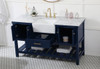 Elegant Decor VF60160BL 60 inch single bathroom vanity in blue