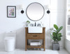 Elegant Decor VF60130DW-BS 30 inch single bathroom vanity in driftwood with backsplash