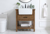 Elegant Decor VF60130DW 30 inch single bathroom vanity in driftwood