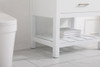 Elegant Decor VF60130WH-BS 30 inch single bathroom vanity in white with backsplash