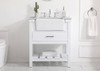 Elegant Decor VF60130WH 30 inch single bathroom vanity in white Elegant Decor VF60130WH 30 inch single bathroom vanity in white