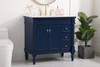 Elegant Decor VF13036BL 36 inch single bathroom vanity in blue