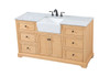 Elegant Decor VF60260NW 60 inch single bathroom vanity in natural wood