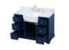Elegant Decor VF60248BL-BS 48 inch single bathroom vanity in blue