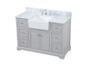 Elegant Decor VF60248GR-BS 48 inch single bathroom vanity in grey Elegant Decor VF60248GR-BS 48 inch single bathroom vanity in grey