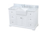 Elegant Decor VF60248WH-BS 48 inch single bathroom vanity in white Elegant Decor VF60248WH-BS 48 inch single bathroom vanity in white