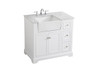 Elegant Decor VF60236WH 36 inch single bathroom vanity in white Elegant Decor VF60236WH 36 inch single bathroom vanity in white