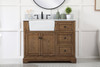 Elegant Decor VF60242DW-BS 42 inch single bathroom vanity in driftwood with backsplash