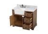 Elegant Decor VF60242DW-BS 42 inch single bathroom vanity in driftwood with backsplash