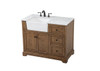 Elegant Decor VF60242DW 42 inch single bathroom vanity in driftwood Elegant Decor VF60242DW 42 inch single bathroom vanity in driftwood