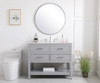 Elegant Decor VF19042GR 42 inch single bathroom vanity in gray Elegant Decor VF19042GR 42 inch single bathroom vanity in gray