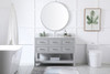 Elegant Decor VF19048GR-BS 48 inch single bathroom vanity in gray with backsplash