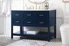 Elegant Decor VF19048BL 48 inch single bathroom vanity in blue