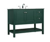 Elegant Decor VF27042GN 42 inch single bathroom vanity in green