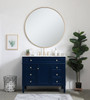 Elegant Decor VF12542BL 42 inch single bathroom vanity in blue