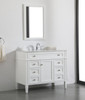 Elegant Decor VF12542WH 42 inch single bathroom vanity in white
