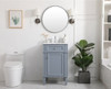 Elegant Decor VF12521GR 21 inch single bathroom vanity in grey Elegant Decor VF12521GR 21 inch single bathroom vanity in grey