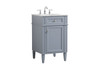 Elegant Decor VF12521GR 21 inch single bathroom vanity in grey Elegant Decor VF12521GR 21 inch single bathroom vanity in grey