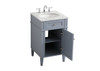 Elegant Decor VF12521GR 21 inch single bathroom vanity in grey Elegant Decor VF12521GR 21 inch single bathroom vanity in grey