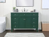 Elegant Decor VF12548GN 48 inch single bathroom vanity in green Elegant Decor VF12548GN 48 inch single bathroom vanity in green