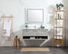 Elegant Decor VF43548MCG-BS 48 inch single bathroom vanity in concrete grey with backsplash