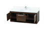 Elegant Decor VF43548MWT-BS 48 inch single bathroom vanity in walnut with backsplash