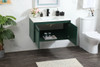 Elegant Decor VF44536MGN-BS 36 inch single bathroom vanity in green with backsplash
