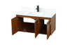 Elegant Decor VF44540MTK-BS 40 inch single bathroom vanity in teak with backsplash
