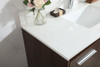 Elegant Decor VF44540MWT-BS 40 inch single bathroom vanity in walnut with backsplash