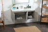 Elegant Decor VF44548MCG-BS 48 inch single bathroom vanity in concrete grey with backsplash