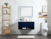 Elegant Decor VF43540MBL 40 inch single bathroom vanity in blue