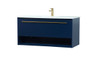 Elegant Decor VF43540MBL 40 inch single bathroom vanity in blue
