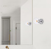 Living District LD2450C Mimi six inch dual flush mount and bath sconce in chrome with clear glass