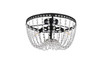 Elegant Lighting 1112F16BK Kylie 16 inch flush mount in black